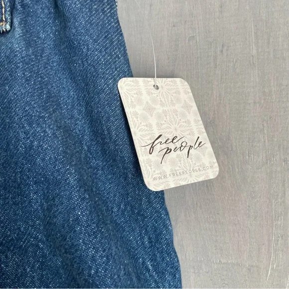 Free People We The Free Madison Ave Denim Mini Skirt NWT $78‎ - Picture 7 of 8